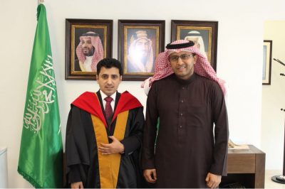” الدوسري” أول طالب سعودي يحصل على أطروحة دكتوراه من الجامعة الأردنية في برنامج العلوم السياسية