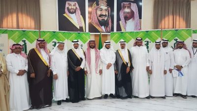 محافظ أضم يكرم المتميزين والرعاة والداعمين لبرامج مكتب التعليم بمحافظة أضم