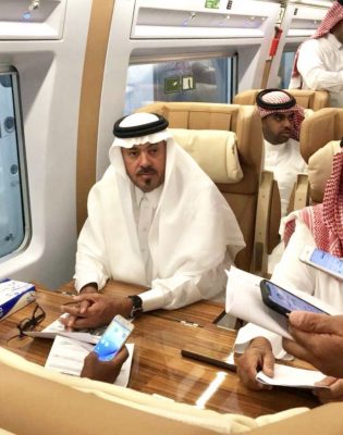 محافظ رابغ والنيابة العامة وجامعة الملك عبدالله في استضافة قطار الحرمين
