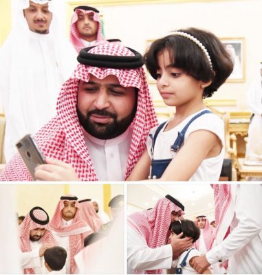 نائب أمير منطقة جازان يشارك أبناء الشهداء الإفطار الجماعي.