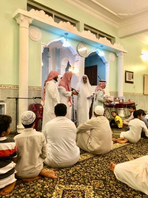 جمعية تحفيظ القرآن الكريم بالمعبوج وحي النسيم تكرم طلاب الحلقه .