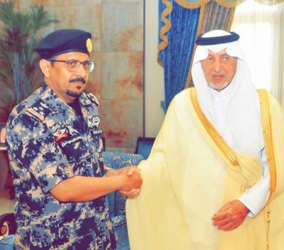 أمير منطقة مكة يقلد مساعد قائد قوة أمن المنشآت بالمنطقة رتبته الجديدة