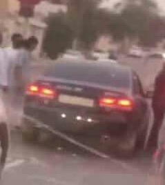 قبل الإفطار نشوب مضاربة قوية بين شابين في إحدى شوارع الرياض
