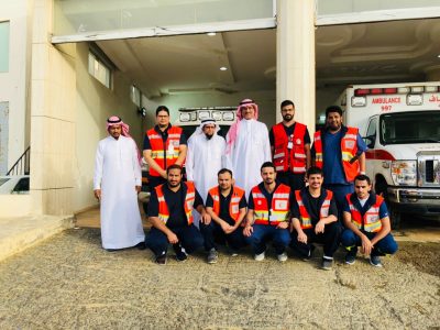 معالي رئيس هيئة الهلال الاحمر السعودي يزور منطقة الباحة