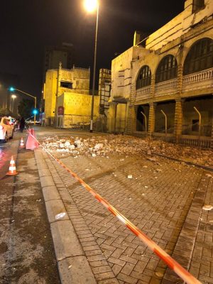 إنهيار جزئي بسيط في قصر السقاف التاريخي