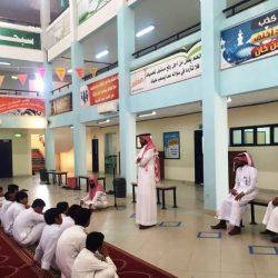 اللواء الركن أحمد آل مفرح يستقبل طلاب مدرسة عثمان بن عفان المتوسطة بالحرس الوطني