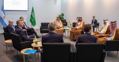 عاجل: ولي العهد ورئيس الأرجنتين يجتمعان على هامش قمة العشرين