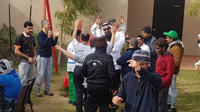 أبناء ومستفيدي التأهيل الشامل للذكور بالدمام في برنامج ترفيهي خارجي