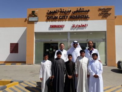 مدرسة بدر تزور مرضى مستشفى مدينة العيون