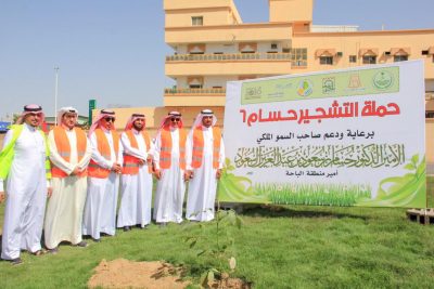 وكيل محافظة بلجرشي يدشن تشجير “الحسام6”