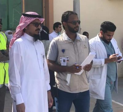 الدفاع المدني بمحافظة ضمد ينفذ فرضية حريق واخلاء بالمستشفى