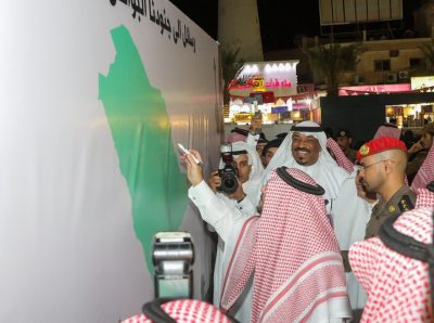 زوار مهرجان ليالي رمضان يبعثون أجمل الرسائل لأبطال الحد الجنوبي