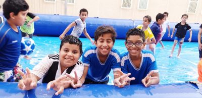 الألعاب المائية في نادي الحي سعود بن جلوي