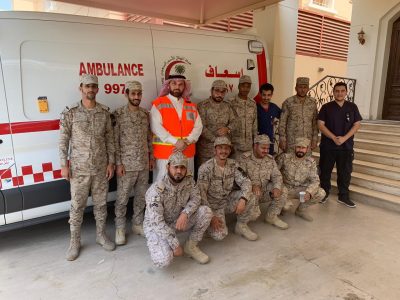 وفد من منسوبي الدفاع الجوي المجموعة الثانية يزور مركز اسعاف المروة بجدة