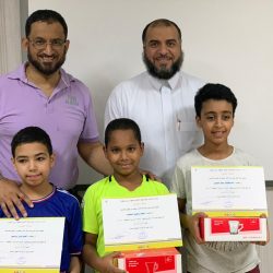 مدير مكتب رابطة فرق الأحياء بالحد الجنوبي ونائبه يرعيان حفل افتتاح بطولة أبو طلال الصيفية لعام ١٤٤٠هـ