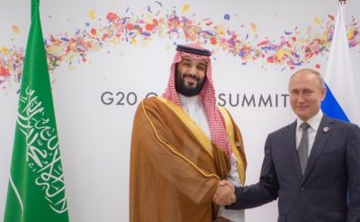 بوتين يؤكد لولي العهد دعم روسيا المملكة لإنجاح قمة G20 في الرياض