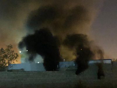 إحتراق منزل بسبب التماس كهربائي