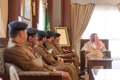 أمير منطقة المدينة المنورة يستقبل معالي الفريق سليمان بن عبدالله العمرو