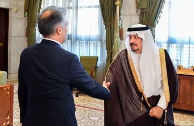 الأمير فيصل بن بندر يلتقي السفير الأفغاني لدى المملكة