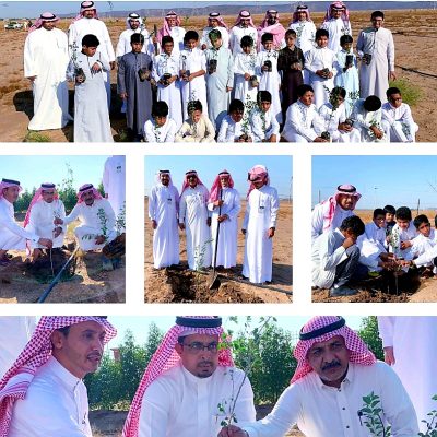 تشجير منتزه بري بمركز عسفان بمحافظة الجموم