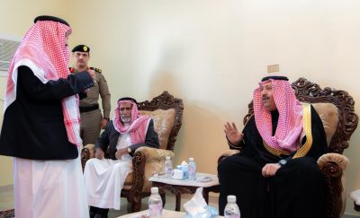 سمو امير الباحة ينقل تعازي القيادة في الشهيد الزهراني