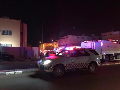 حادث حريق في نهضة تبوك