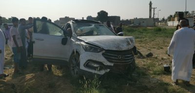 إصابة شخصين في حادث مروري طريق أبو عريش صبيا