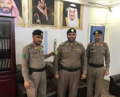 مدير مرور محافظة ضمد يقلد الرقيب “الهوداني” رتبته الجديدة