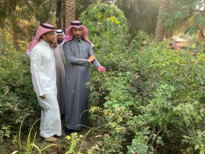 الخليل يطلع على جماليات أكبر مزرعة ورد في الأحساء