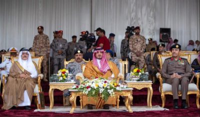 الأمير عبدالعزيز بن سعود يرعى تمرين “القبضة٣ ” وحفل تخريج الدورات التدريبية بحرس الحدود
