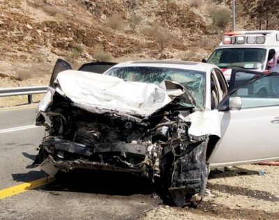 حادث مروري يخلف وفاتين وعدة إصابات بطريق قلوة الشغار