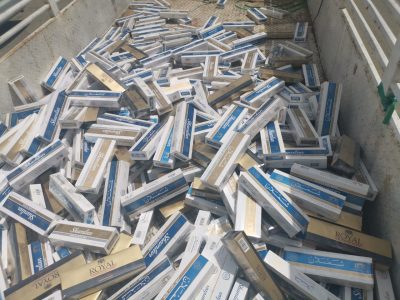 النقطة الأمنية المشتركة بقطاع الداير تحبط تهرب كمية من الدخان المهرب