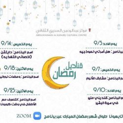 “معالي الرئيس العام ” أهنئ نفسي وأهنئكم بنجاح خطة رمضان وبحلول العيد السعيد