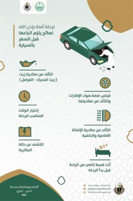 أمن الطرق” يوجه عدة نصائح قبل السفر بالسيارة