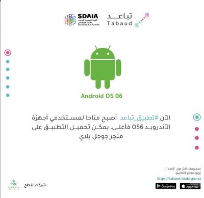 سدايا تطلق تطبيق “تباعد” لأجهزة الأندرويد