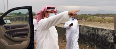 محافظ ضمد يتفقد عدد من المواقع الحيوية بالمحافظة وسد الحماية بوادي ضمد