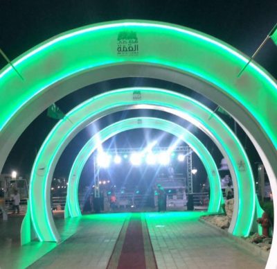 درة العروس” تحتفي باليوم الوطني بالعرضة ومسيرة الخيول
