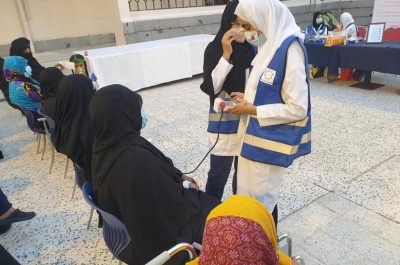 إيلاف التطوعي عضو حاضنة مساندة يحتفل باليوم العالمي للقلب لسكان رباط شمسان