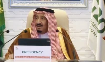 الملك سلمان في افتتاح قمة العشرين: ينبغي أن نطمئن شعوبنا ونبعث فيهم الأمل