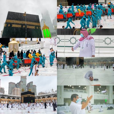 المسجد الحرام غيث ودعاء وجاهزية عالية
