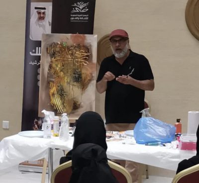 سهرة فنية تشكيلية مع عبدالله الرشيد