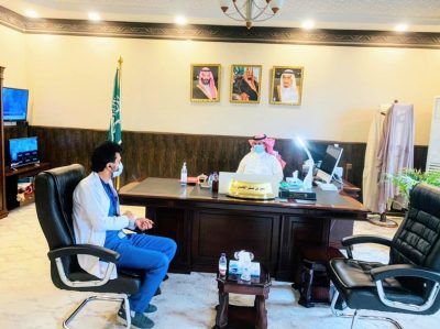 محافظ ضمد الغامدي يستقبل مدير مستشفى ضمد الجديد المكلف
