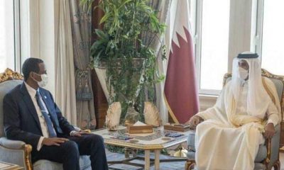 أمير دولة قطر يلتقى النائب الأول لرئيس مجلس السيادة السودانى الانتقالي