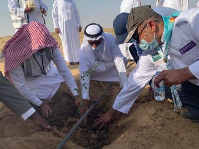 فرع الكلية التقنية بالقوز يساهم في تفعيل أسبوع البيئة بتشجير منتزه وادي حلي