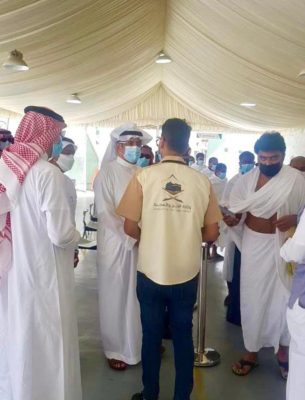 وزير الحج والعمرة يتفقد ميدانيًا أعمال مراكز استقبال المعتمرين والخدمات المقدمة لضيوف الرحمن