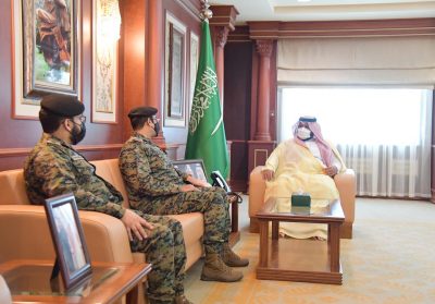 سمو نائب أمير جازان يستقبل وكيل وزارة الداخلية لشؤون الأفواج
