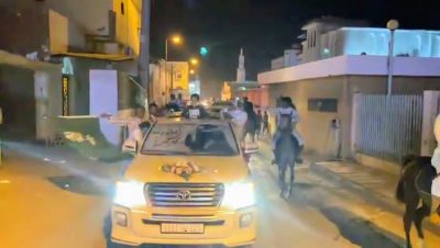 أبناء قرية الواصلي بمنطقة جازان يحتفلون بشفاء ابنهم البطل تركي المعتبي