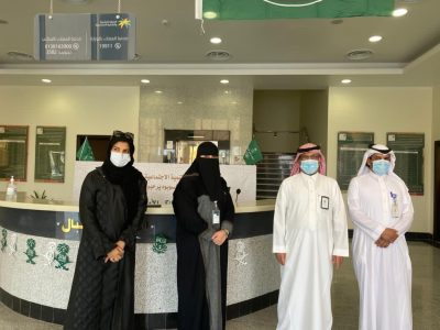 مدير مكتب الضمان بالأحساء يستقبل مساعدة المدير العام لقطاع التنمية بفرع الوزارة