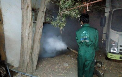 فرق الاصحاح البيئي لبلدية صبيا تُعالج 508 بؤرة لتوالد البعوض في المحافظة