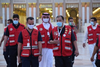 العويسي يقف على أعمال هيئة الهلال الأحمر السعودي بمنطقة المدينة المنورة